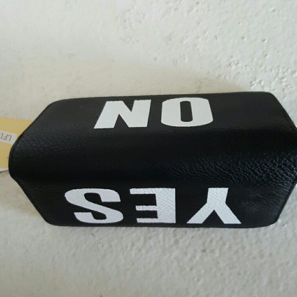 VEGAN  Leather Black Wallet.